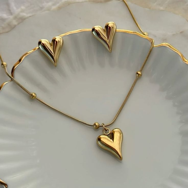 Gold Heart Set